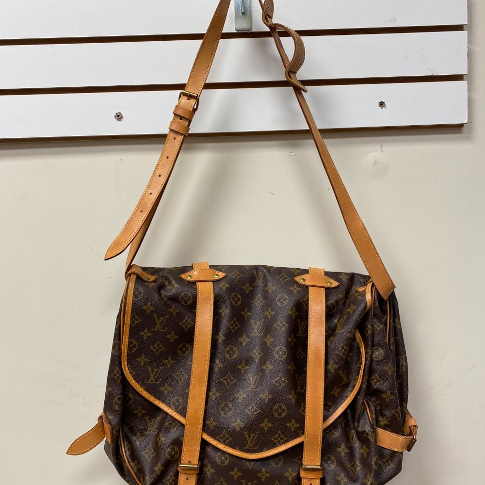 Louis Vuitton Saumur Handbag Monogram Canvas 43